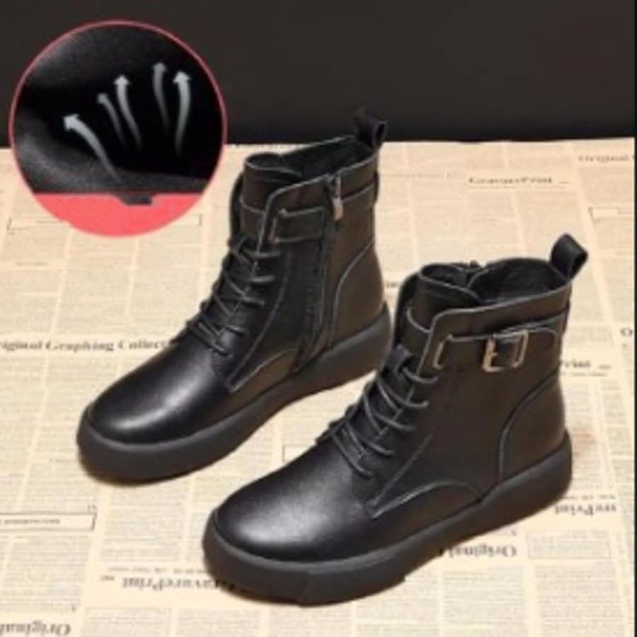 Amazon.com | Platform Boots for Women Vintage Round Toe